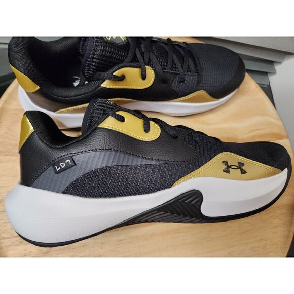 Under Armour Lockdown 7 Low Men's 11.5 EU 45.5 blk/ylw - Picture 2 of 11